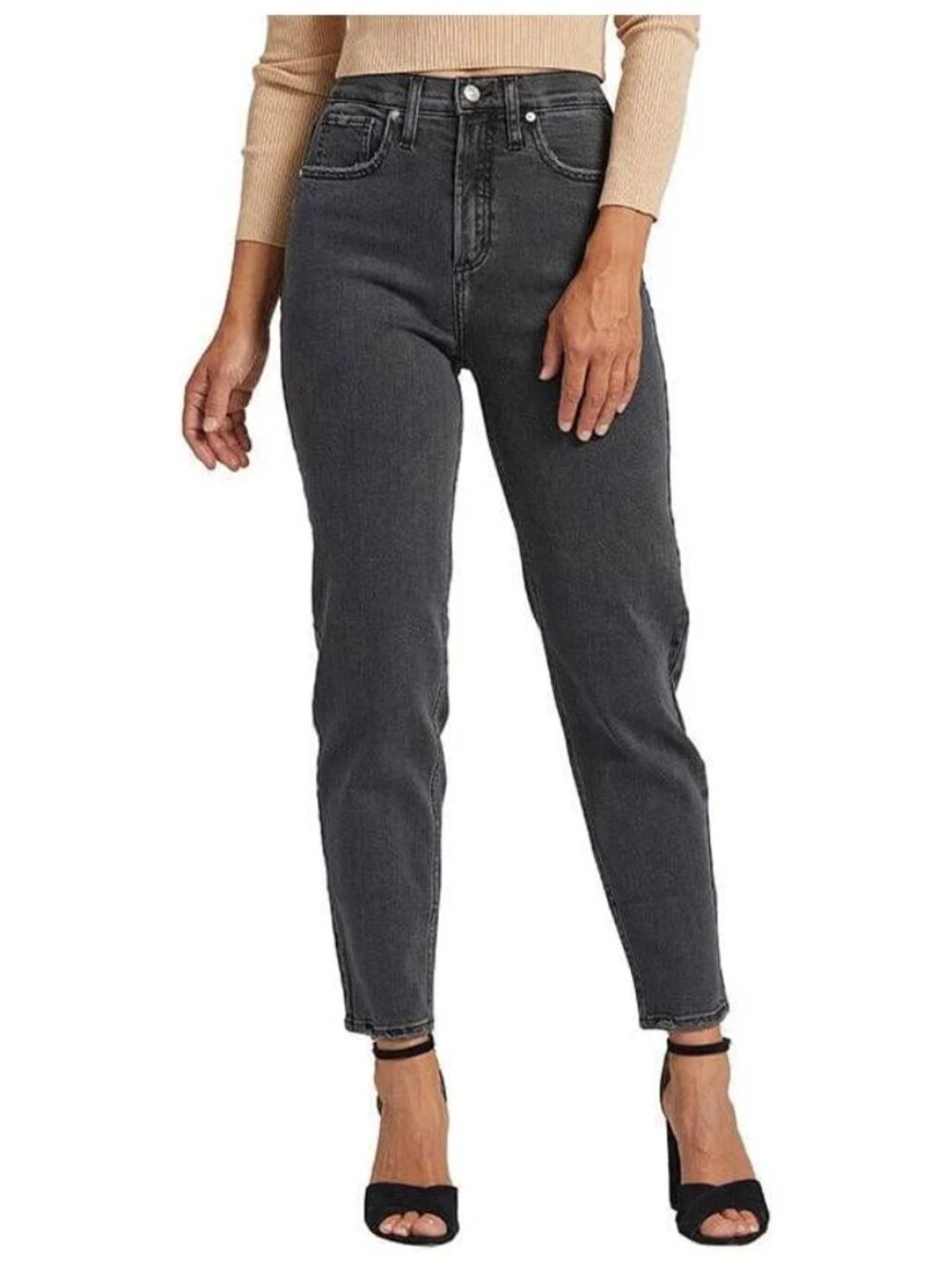 Silver Jeans Women's Highly Desirable Slim Straight Jean Black